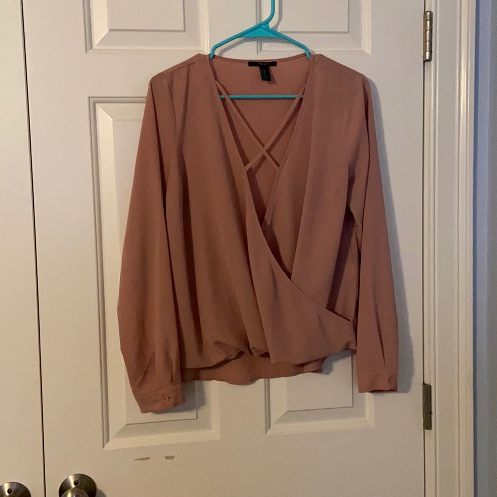 Blush Cross Front Blouse, size M